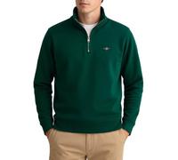 GANT Sudadera con Media Cremallera REG Shield, Verde Oscuro, S
