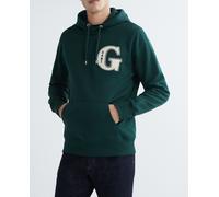 Gant Sudadera de hombre con capucha y logotipo G. Verde oscuro 2XL