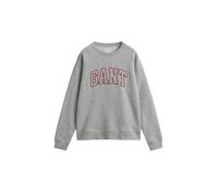 GANT Sudadera gris moteado / rojo oscuro XS EUR