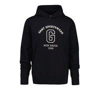 GANT Sudadera negro / blanco lana L negro / blanco lana