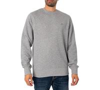 GANT Sudadera para Hombre REG Shield con Cuello en C, Gris Jaspeado, estándar, Gris, M