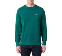 GANT Sudadera REG Shield con Cuello en C, Verde Oscuro, M