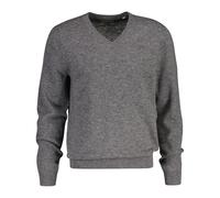 GANT Suéter extrafino de Lana de Cordero con Cuello en V para Hombre (Paquete de 1), Gris Oscuro, S