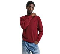GANT Superfina Lana de Cordero con Cuello en C Suter Pulver, Plumped Red, L Hombres