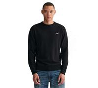 GANT Superfine Lambswool C-Neck Suéter pulóver, Black, XL para Hombre