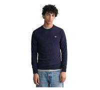 GANT Superfine Lambswool C-Neck Suéter pulóver, Dark Navy Melange, XL para Hombre
