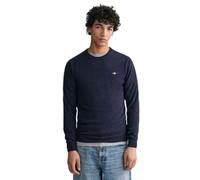 GANT Superfine Lambswool C-Neck Suéter pulóver, Dark Navy Melange, XXL para Hombre