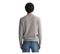 GANT Superfine Lambswool C-Neck, Suéter pulóver Hombre, Charcoal Melange,