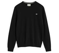 GANT Superfine Lambswool C-Neck Suéter pulóver, Negro, M para Hombre