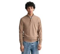 GANT Superfine Lambswool Half Zip Suéter pulóver, Melange Dk, L para Hombre