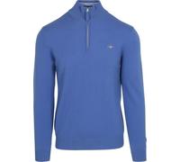 GANT Superfine Lambswool Half Zip Suéter pulóver, Color Azul, XL para Hombre