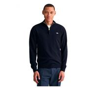 GANT Superfine Lambswool Half Zip Suéter pulóver, Marine, L para Hombre