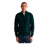GANT Superfine Lambswool Half Zip Suéter pulóver, Tartán Green, M para Hombre