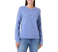 GANT Tonal Graphic C-Neck Sweat, Azul grisáceo, XS