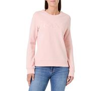 GANT Tonal Graphic C-Neck Sweat, Peony Pink, XS