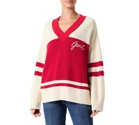 GANT Varsity Cotton V-Neck, Rojo rubí., XS