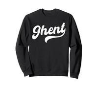 Gante Retro Cursiva Script Amor Belgium City Pride Sudadera