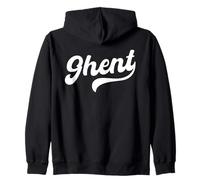 Gante Retro Cursiva Script Amor Belgium City Pride Sudadera con Capucha