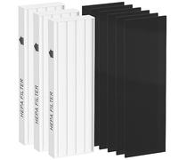 Ganteny Filtro HEPA de repuesto compatible con el purificador de aire Fellowes AeraMax 100 90 DX5 DB5, en comparación con la pieza 40101701 9287001 9324001, 3 filtros HEPA verdaderos y 6 prefiltros de