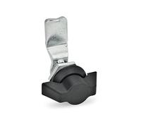 ganter Norma Elementos | Cierres con botones Element - GN 115 | pulsador con mordaza plástico | 1 pieza, negro, GN 115-SK-8