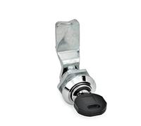 ganter Norma Elementos GN 115 de SC de 20 - Cerrojo con cilindro llaves, 1 pieza, Negro, mate