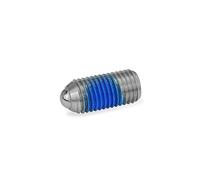 ganter Norma Elementos GN 615.3 de M16 de KN de PFB - federnde Impresión pieza con seguridad de rosca, Plata