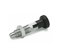ganter Norma Elementos GN 717 - 5 de M10 x 1 de CK de St - Pernos de caravana, Plata, 2 unidades)