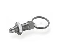 ganter Norma Elementos GN 717 - 5 de M8 x 1 de AK de ni - Sus pernos de fijación de acero inoxidable, Plata, 2 unidades)