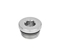 ganter Norma Elementos GN 749 de M8 x 1 tornillos de cierre B -, 10 unidades), color plateado, plateado, GN 749-M22X1,5-B