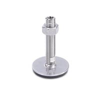 ganter Norma Elementos GN M20 de 41 - 80 - 100 de D3 de UK - Acero inoxidable Pies niveladores | goma aufvulka sincronizable, Plata