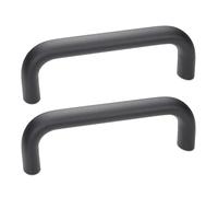 ganter Norma Elementos | Tiradores - GN 565 | aluminio | ancho 20 mm | Negro strukturmatt, negro, GN 565-20-120-SW