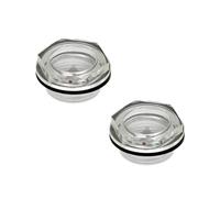 Ganter Normelemente 2 unidades de vidrio de mirilla de aceite | GN 541-14-M20x1,5-A | con reflector | plástico | M20x1,5