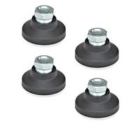 Ganter Normelemente | 4 piezas | patas articuladas con casquillo roscado - GN 343.3-50-M10-A | Acero