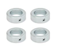 Ganter Normelemente | Anillos de ajuste, acero galvanizado, 4 unidades, tornillo roscado con hexágono interior DIN 914, orificio de 14 mm, GN 705-14-E-ZB