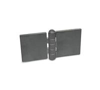 Ganter Normelemente | Bisagra para soldar - GN 1366-ST-120-40-A-BL | Perfil de acero | BxL: 120x40 mm