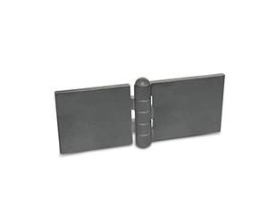 Ganter Normelemente | Bisagra para soldar - GN 1366-ST-160-50-A-BL | Perfil de acero | Ancho x L: 160 x 50 mm