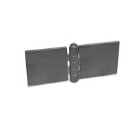 Ganter Normelemente | Bisagra para soldar - GN 1366-ST-160-60-A-BL | Perfil de acero | BxL: 160x60 mm