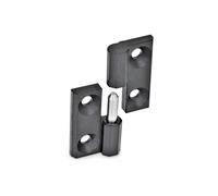 Ganter Normelemente | Bisagras desplegables | Zinc fundido a presión | GN 337-ZD-50-50-A-2-SW | 50x50mm | tope izquierdo