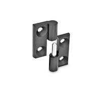 Ganter Normelemente | Bisagras desplegables | Zinc fundido a presión | GN 337-ZD-60-60-A-1-SW | 60x60mm | tope derecho