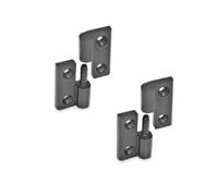 Ganter Normelemente | Bisagras extraíbles de plástico | cojinete fijo izquierdo | 40x40mm | GN 337.1-40-40-4-A-2-SW