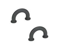 Ganter Normelemente , GN 224.3-9-30-B3,5-SW - Tirador para muebles, 2 unidades, plástico negro, distancia entre orificios de 30 mm