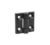 Ganter Normelemente GN 237.3-NI-60-60-A-SW Bisagra para uso pesado Acero inoxidable NI, Plata, 60x60mm