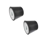 Ganter Normelemente GN 253-38-M8-55 | Tope con rosca interior |, Negro, d1: 38mm Gewinde: M8