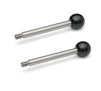 Ganter Normelemente GN 310-8-100-A-NI 310-8-100-A-NI-Mango de Acero Inoxidable, Plata, Länge l: 100mm