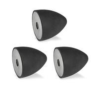 Ganter Normelemente GN 353-30-30-30-M8-E-55 - Tope con rosca interior, color negro, rosca d2: M8