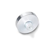 Ganter Normelemente GN 50.2 - Imanes de sujeción con rosca interior, ferrita dura, Plateado, GN 50.2-HF-100-M12