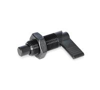Ganter Normelemente GN 612-8-M12X1,5-AK - Pestillo de bloqueo, bruñido, rosca d2: M12 x 1,5