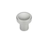 Ganter Normelemente GN 676.5-21-M4-A - Botón moleteado (acero inoxidable, diámetro: 21 mm, rosca: M4)