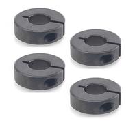 Ganter Normelemente GN 706.2-32-B14-ST Anillos de Ajuste ranurados, Schwarz Dampfoxidiert, Durchmesser d1: 32mm, Bohrung d2: B14, Set de 4 Piezas
