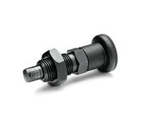 Ganter Normelemente GN 817-10-12-BK 817-10-12-BK-Tornillos de bloqueo sin bloqueo, negro, Rastweg l1: 12 mm